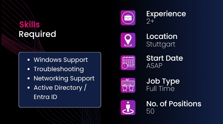 IT Support Engineer – Stuttgart, Germany