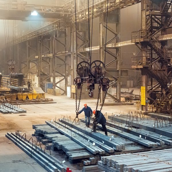 Warehouse metal blank. Electroplating plant for the metal.